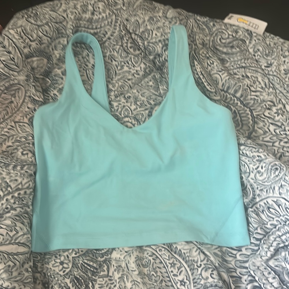 Lululemon align tank top turquoise color, size 6